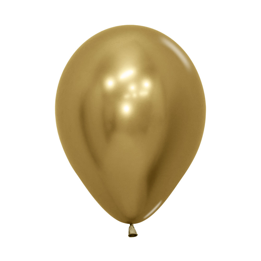 Reflex Gold Round Latex Balloon