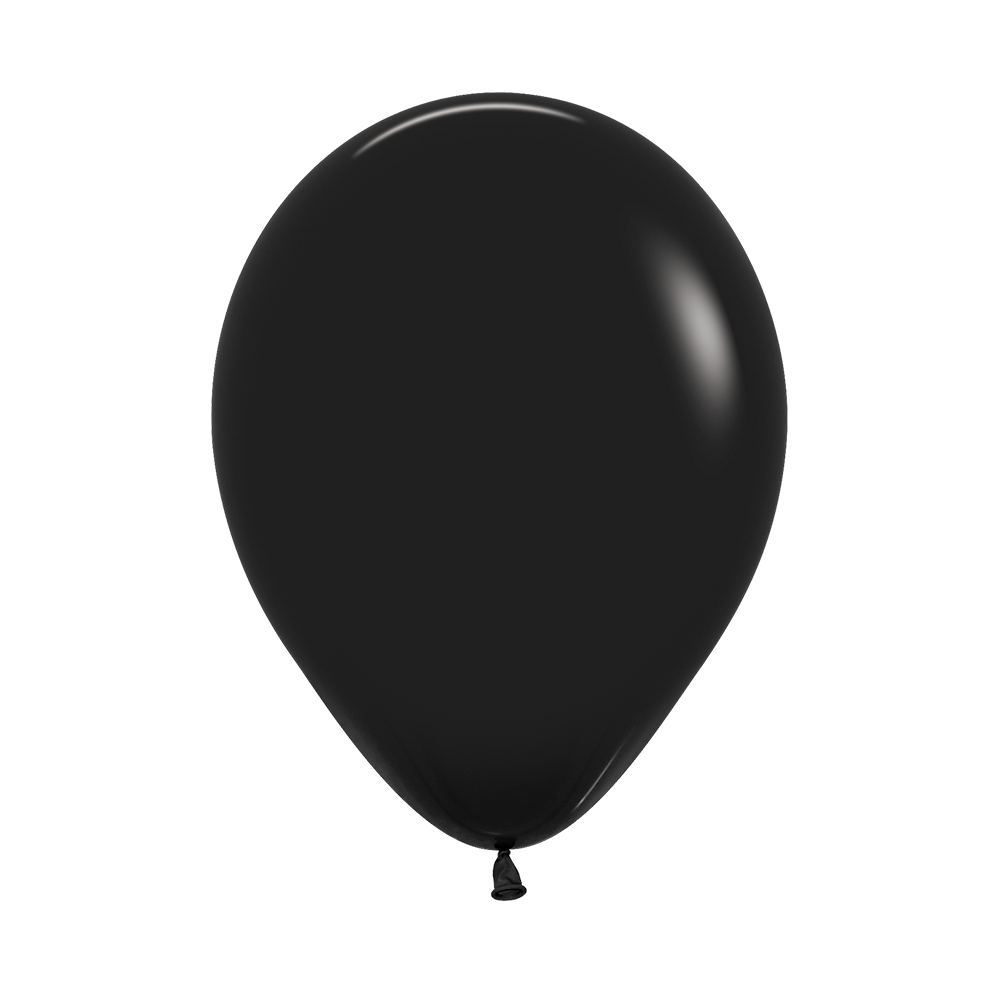 Fashion Black Round Latex Balloon