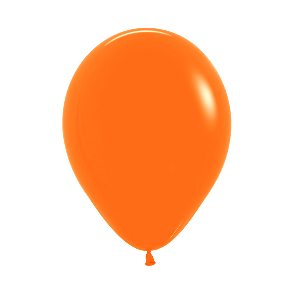 Fashion Orange Round Latex Balloon