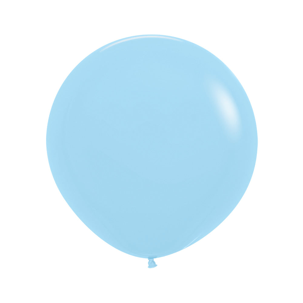 Pastel Matte Blue Round Latex Balloon