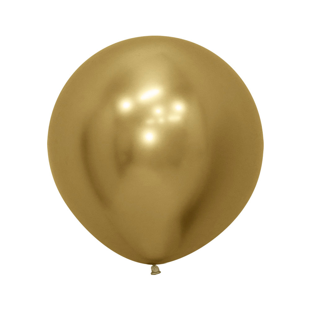 Reflex Gold Round Latex Balloon