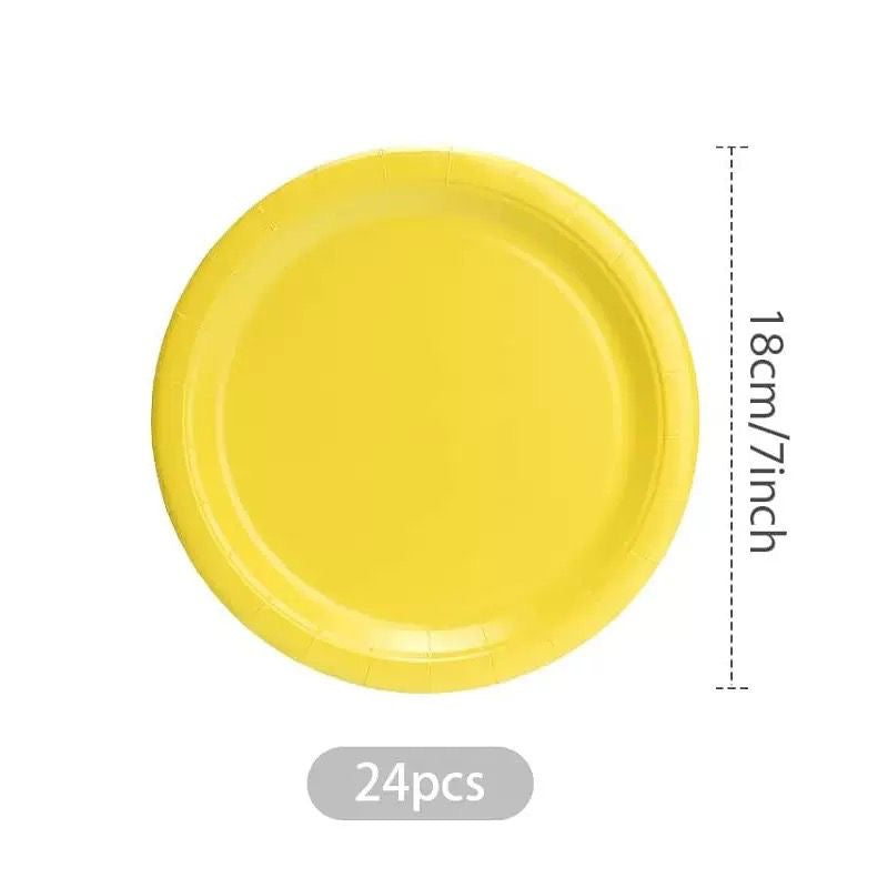 96pc Yellow Partyware Bundle