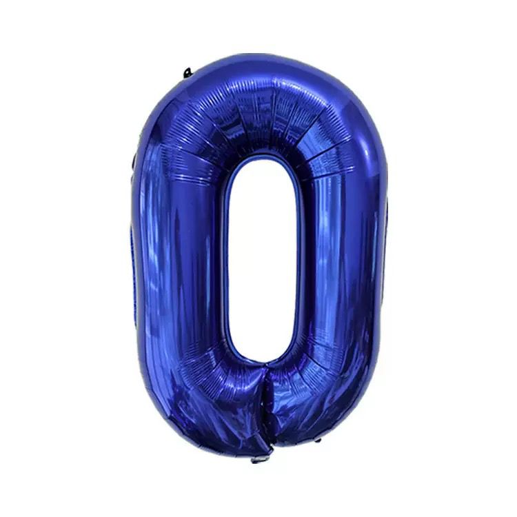 40" Royal Blue Number Balloons