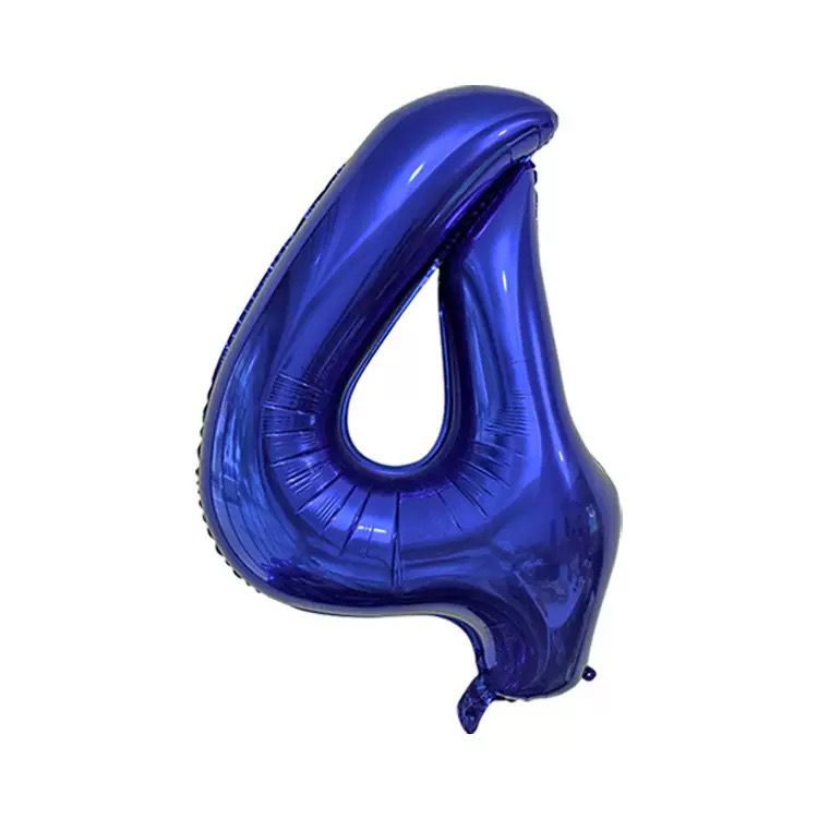 40" Royal Blue Number Balloons