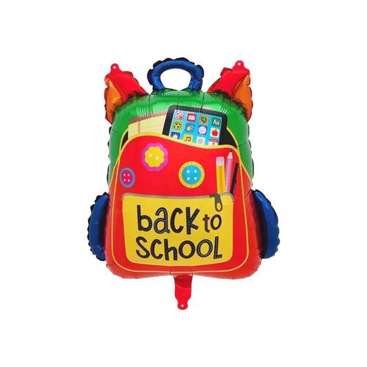 24" Back-to-School Backpack Foil Balloon