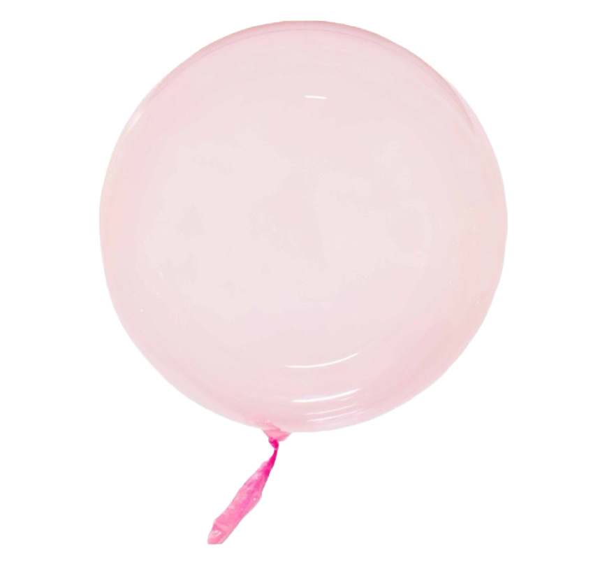 18” Pink Bubble/Bobo Balloon