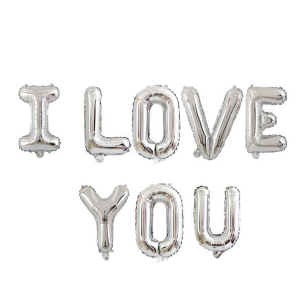 16" I Love You Letter Foil Balloon