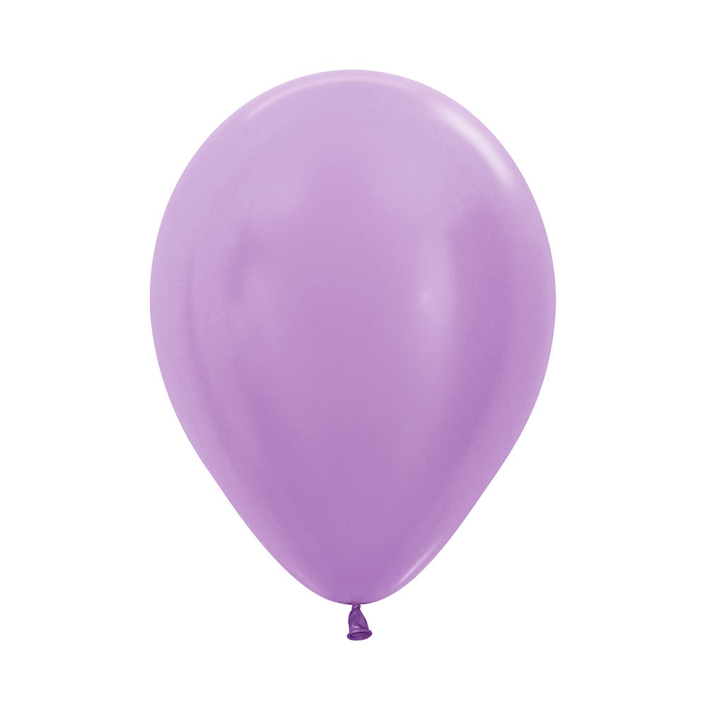 Satin Lilac Round Latex Balloon