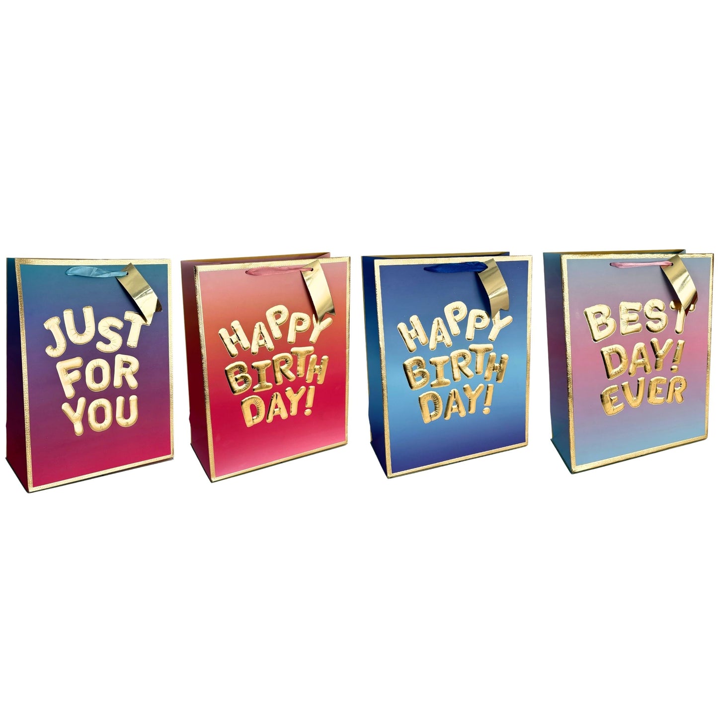 Embossed Birthday Paper Bags (Medium)