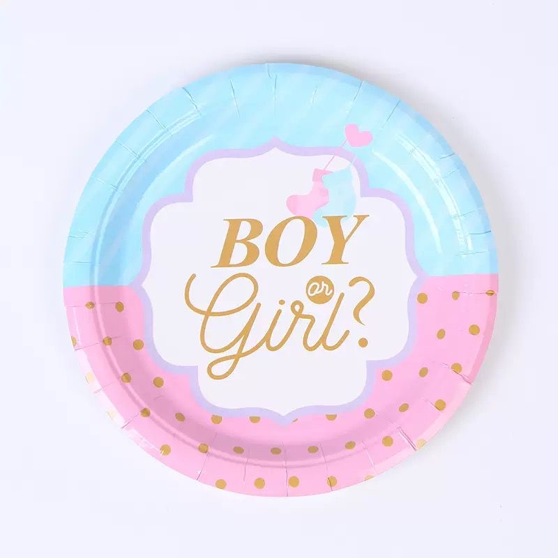 64pcs Gender Reveal Partyware Bundle