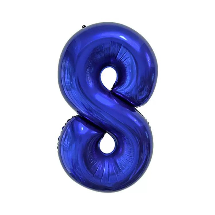 40" Royal Blue Number Balloons