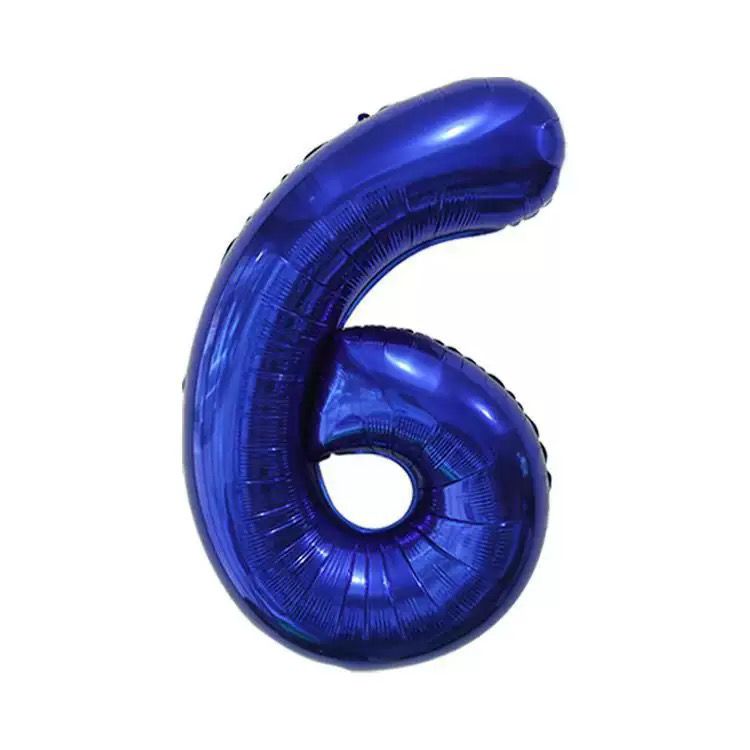 40" Royal Blue Number Balloons