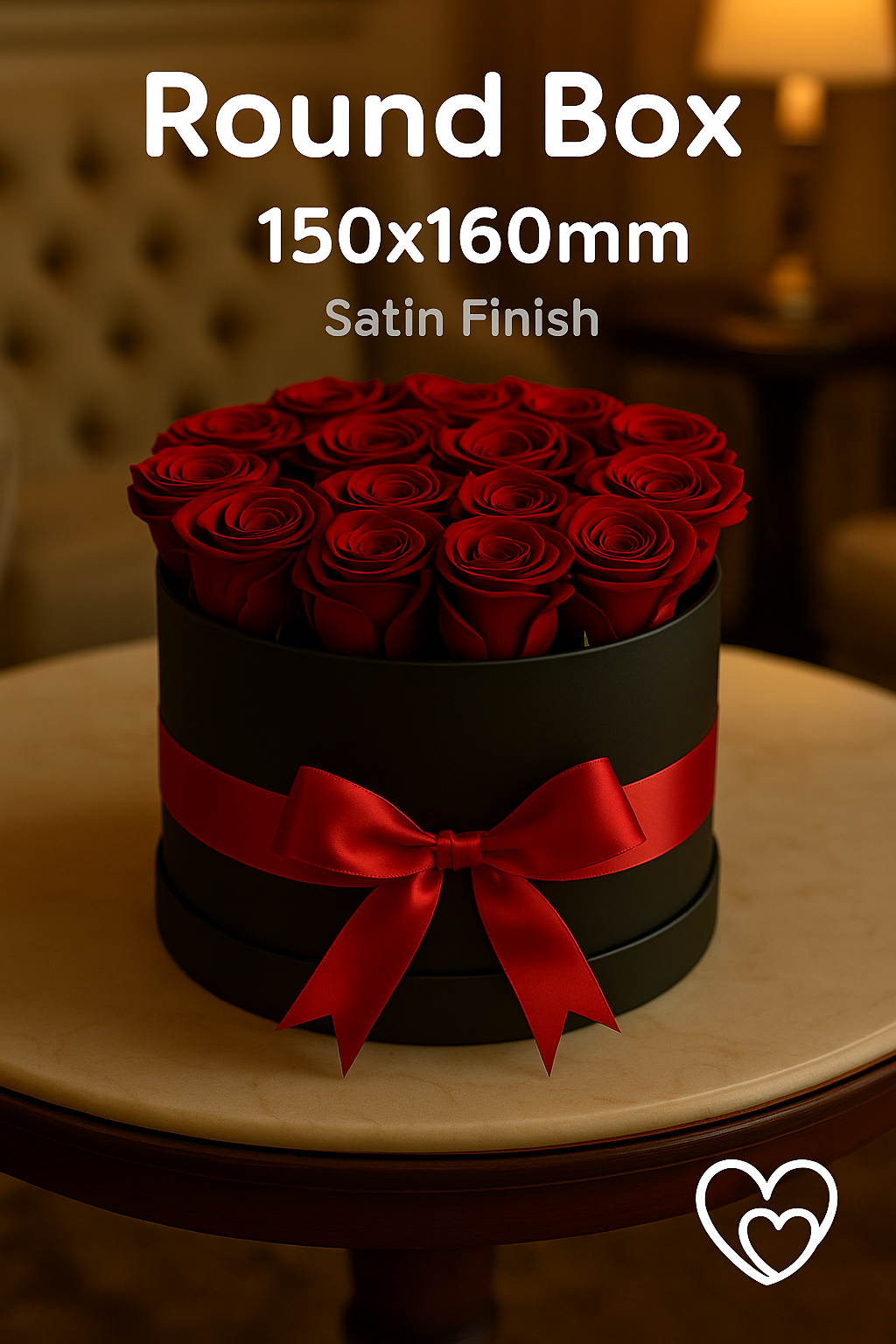 Satin Finished Acrylic Round Boxes (1 pc)