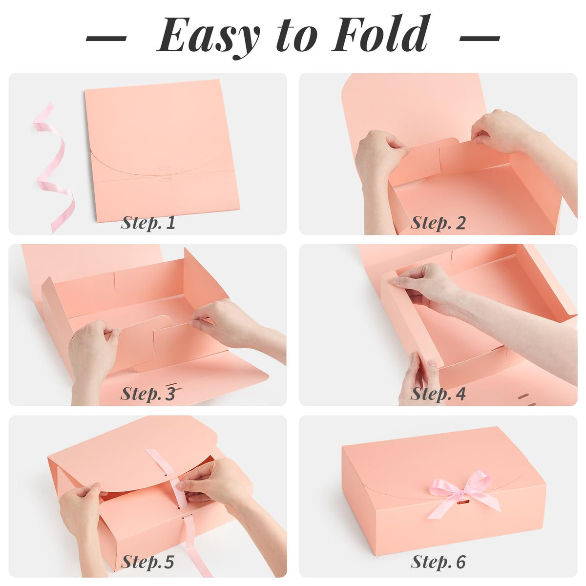 Gift Boxes w/ Satin Ribbon (Medium)