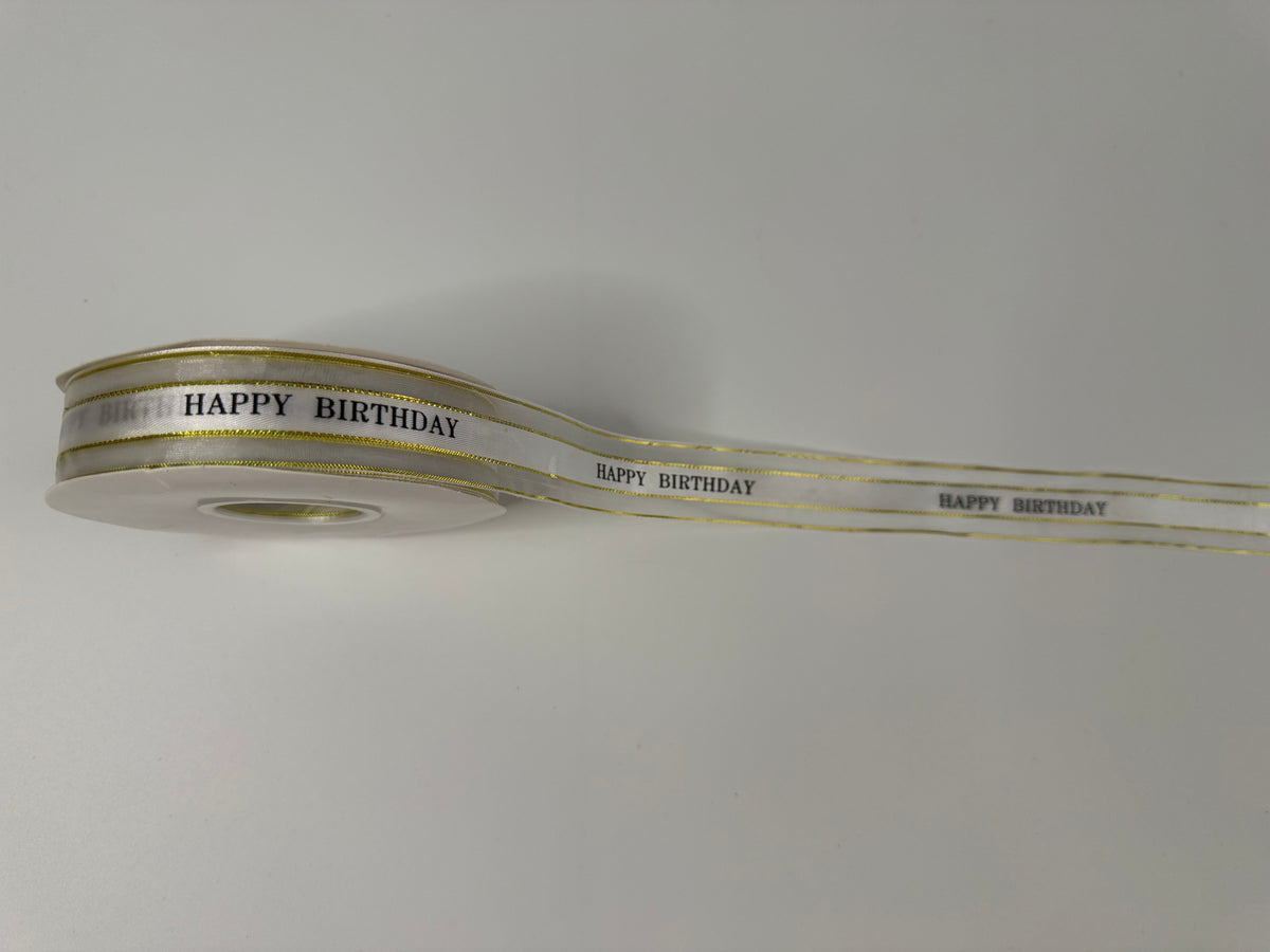 Happy Birthday Ribbon (50 yards per roll, 1” width) (Copy)