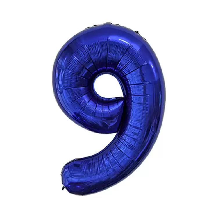 40" Royal Blue Number Balloons