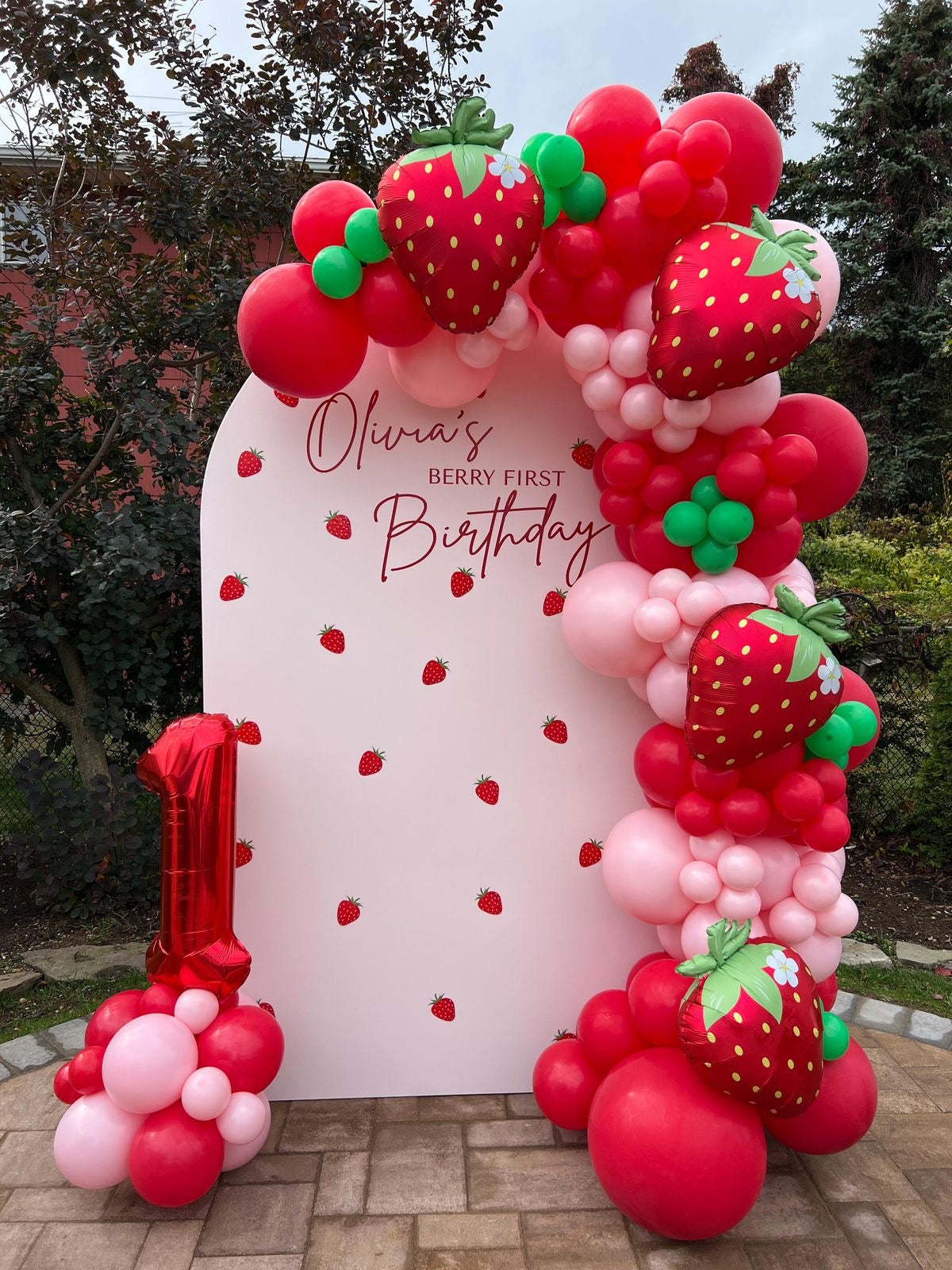 25" Strawberry Foil Balloon