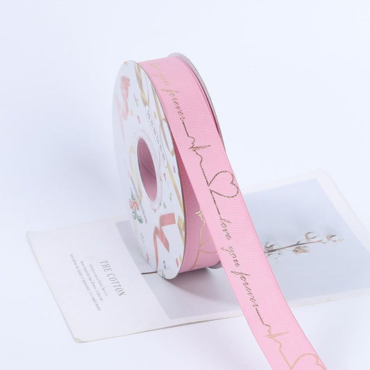 Love You Forever Print Ribbon (50 yards per roll, 1” width)