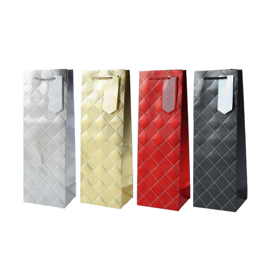 Metallic Bottle Gift Bag