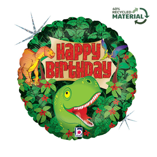 18" Dinosaur Birthday Foil Balloon