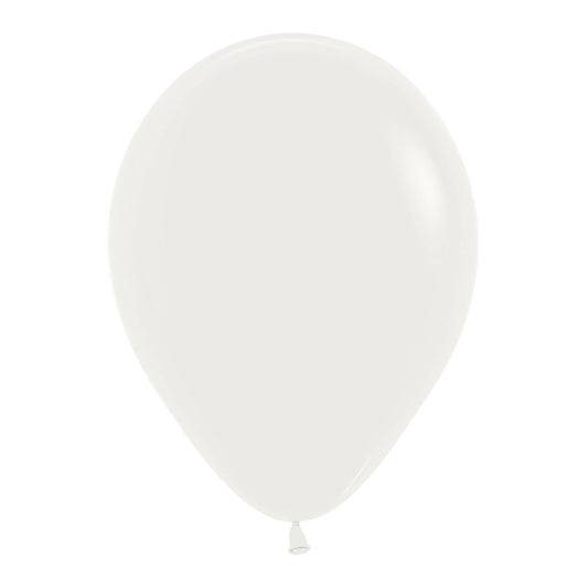 Fashion Almond White Round Latex Balloon