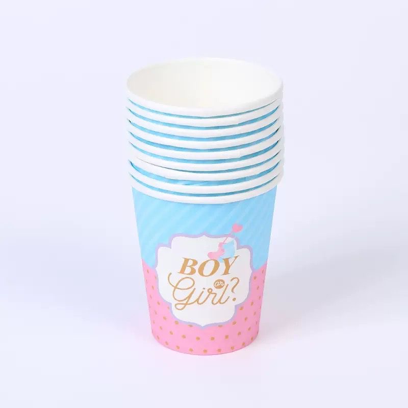 64pcs Gender Reveal Partyware Bundle