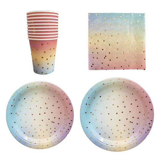 50pc Pastel Partyware Bundle