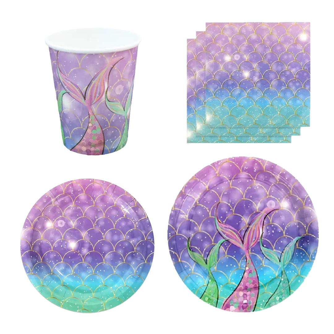 50pc Mermaid Partyware Bundle