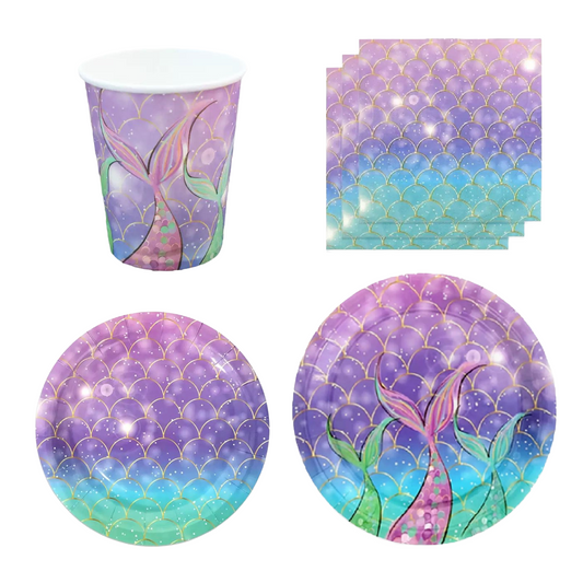 50pc Mermaid Partyware Bundle