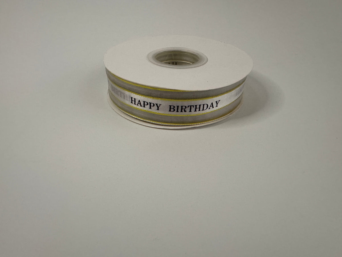 Happy Birthday Ribbon (50 yards per roll, 1” width) (Copy)