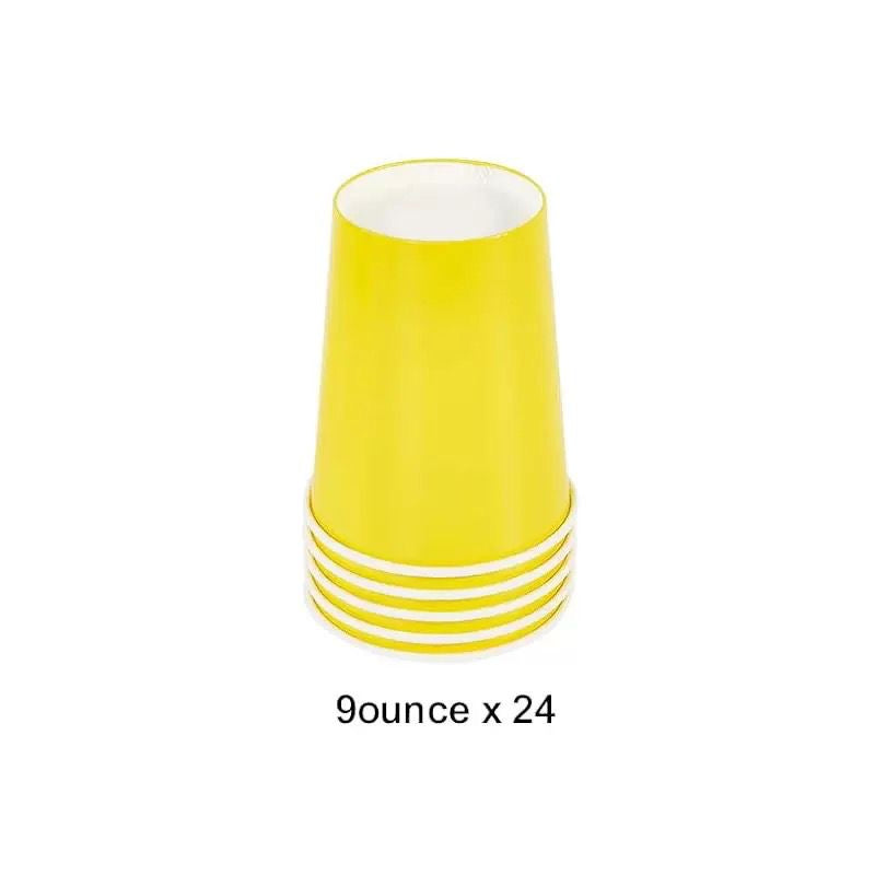 96pc Yellow Partyware Bundle