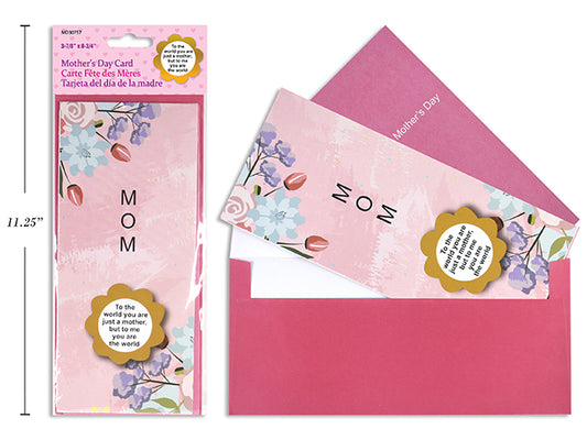8.75” Mother’s Day Card (w/ insert paper & envelope)