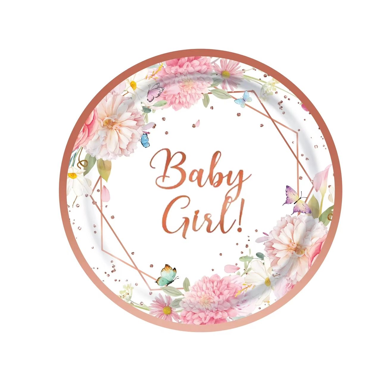 50pc Baby Girl Partyware Bundle