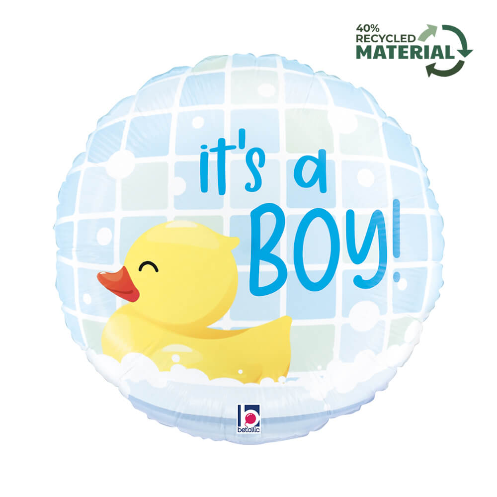 18” It’s a Boy Rubber Ducky Baby Foil Balloon