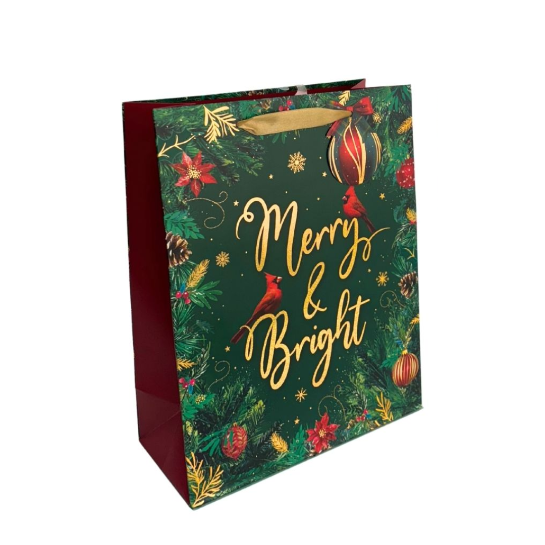 Calm & Bright Christmas Paper Bags (Large)