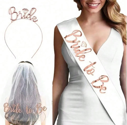 Bride to Be Party Set (Rose Gold)