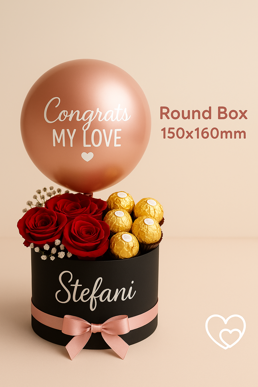 Satin Finished Acrylic Round Boxes (1 pc)