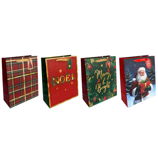 Calm & Bright Christmas Paper Bags (Large)