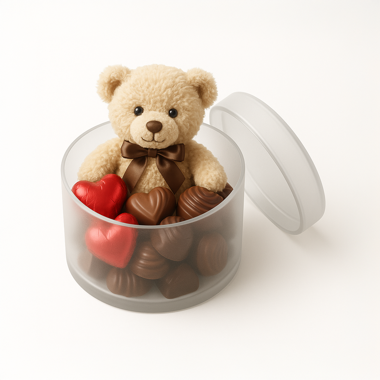 Satin Finished Acrylic Round Boxes (1 pc)