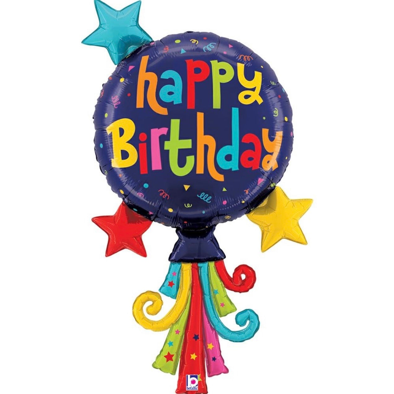 40" Balloon Streamer Birthday Foil Balloon