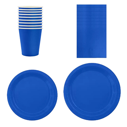 50pc Royal Blue Partyware Bundle