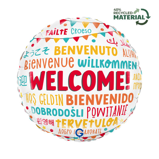 18" Welcome Foil Balloon