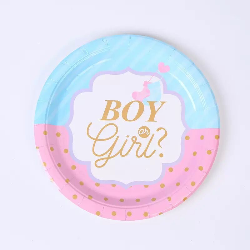 64pcs Gender Reveal Partyware Bundle