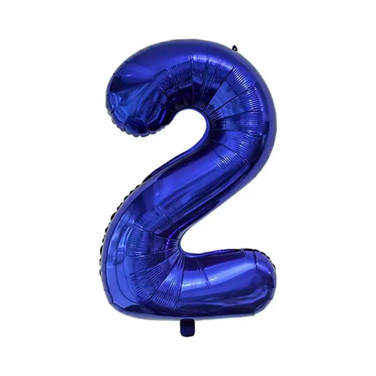 40" Royal Blue Number Balloons
