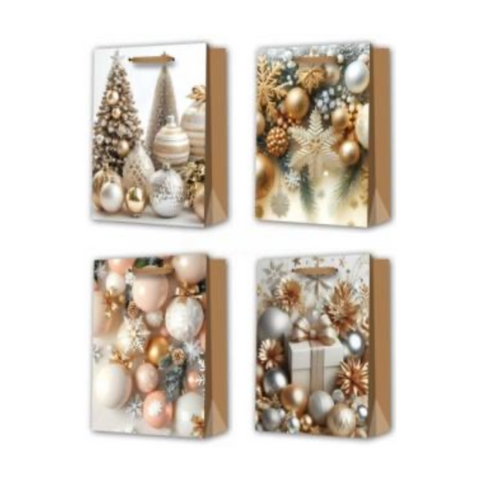 Gold Christmas Gift Bag (Large)