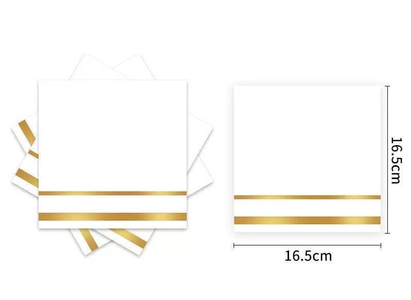 54pc Gold & White Partyware Bundle