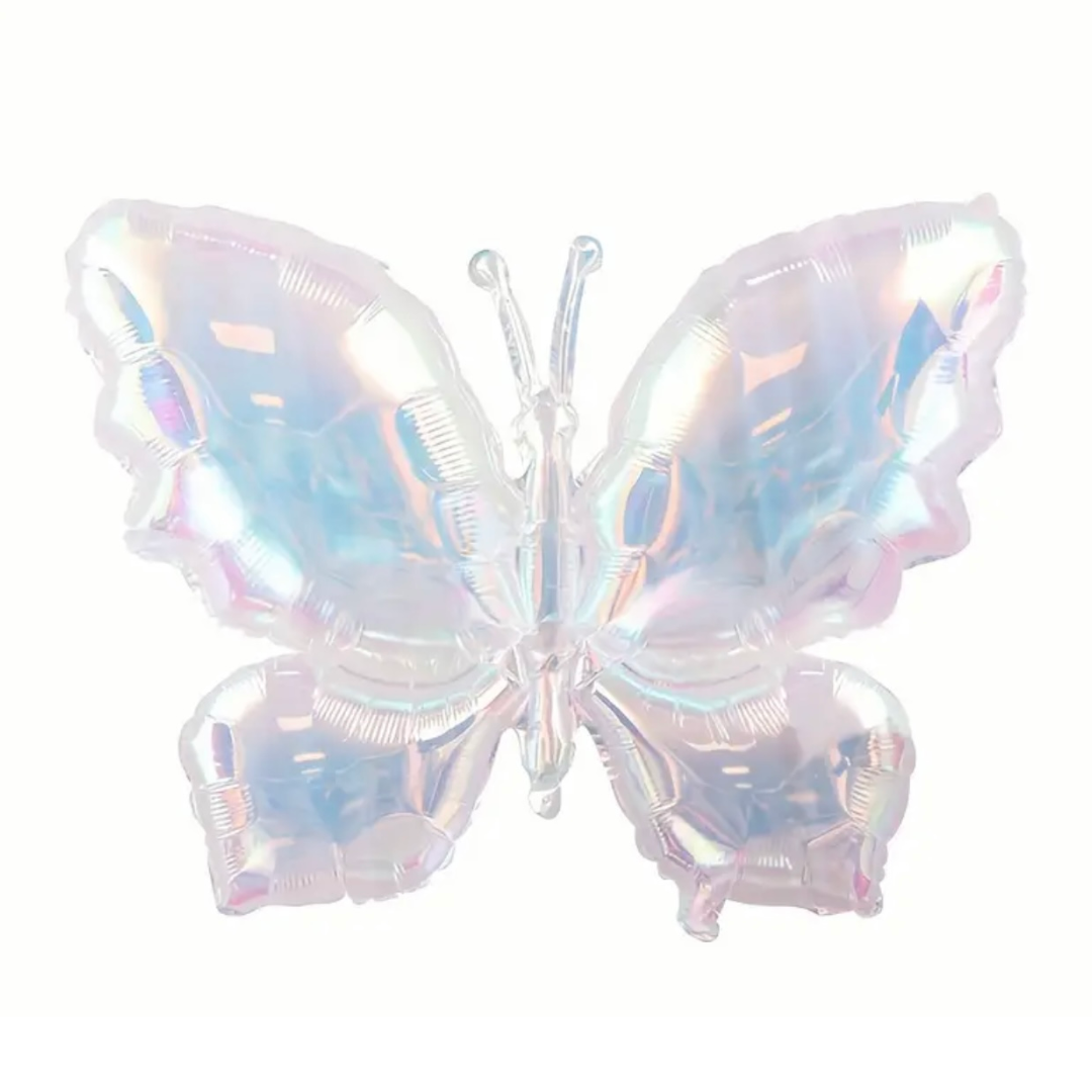 34" Iridescent Butterfly Mylar Balloon