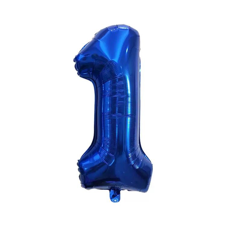 40" Royal Blue Number Balloons
