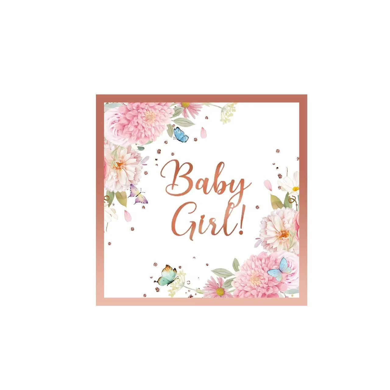 50pc Baby Girl Partyware Bundle