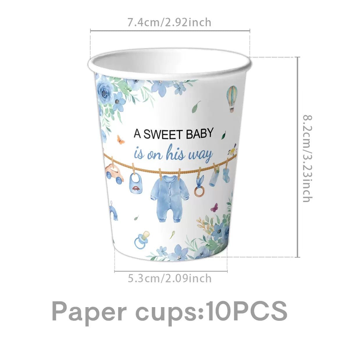 50pc Baby Boy Partyware Bundle